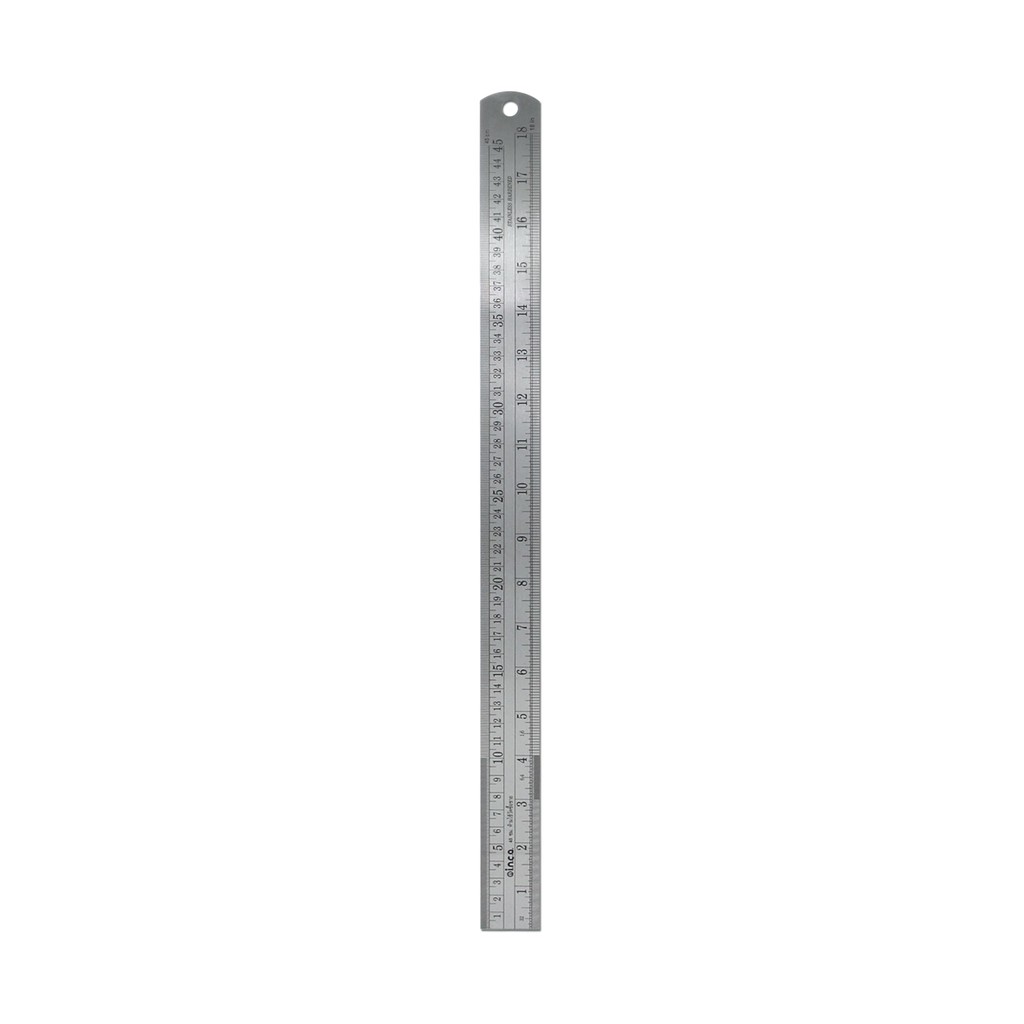 INCA Stainless Steel Ruler 18 Inch (45cm) (PC) | Shopee Philippines