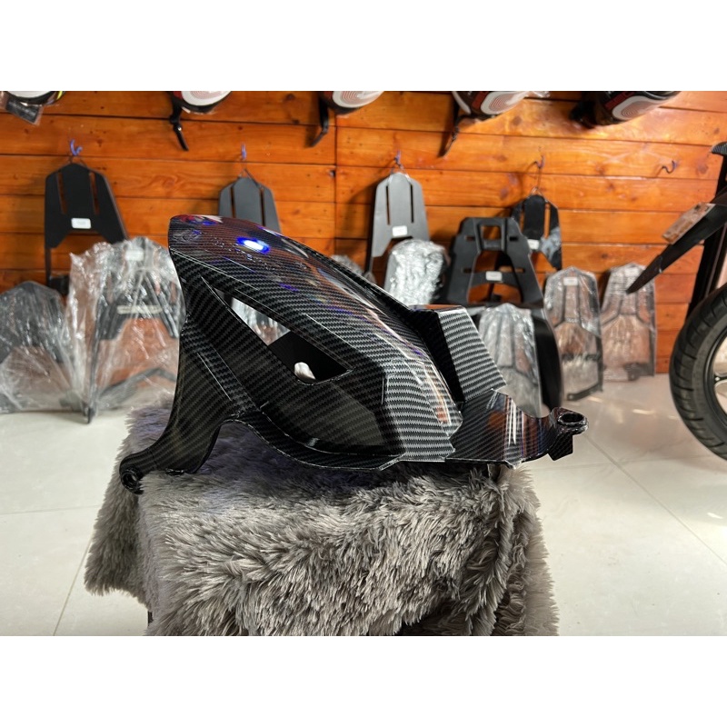 New Yamaha Aerox V2 155 Carbon Rear Fender / Mudguard | Shopee Philippines