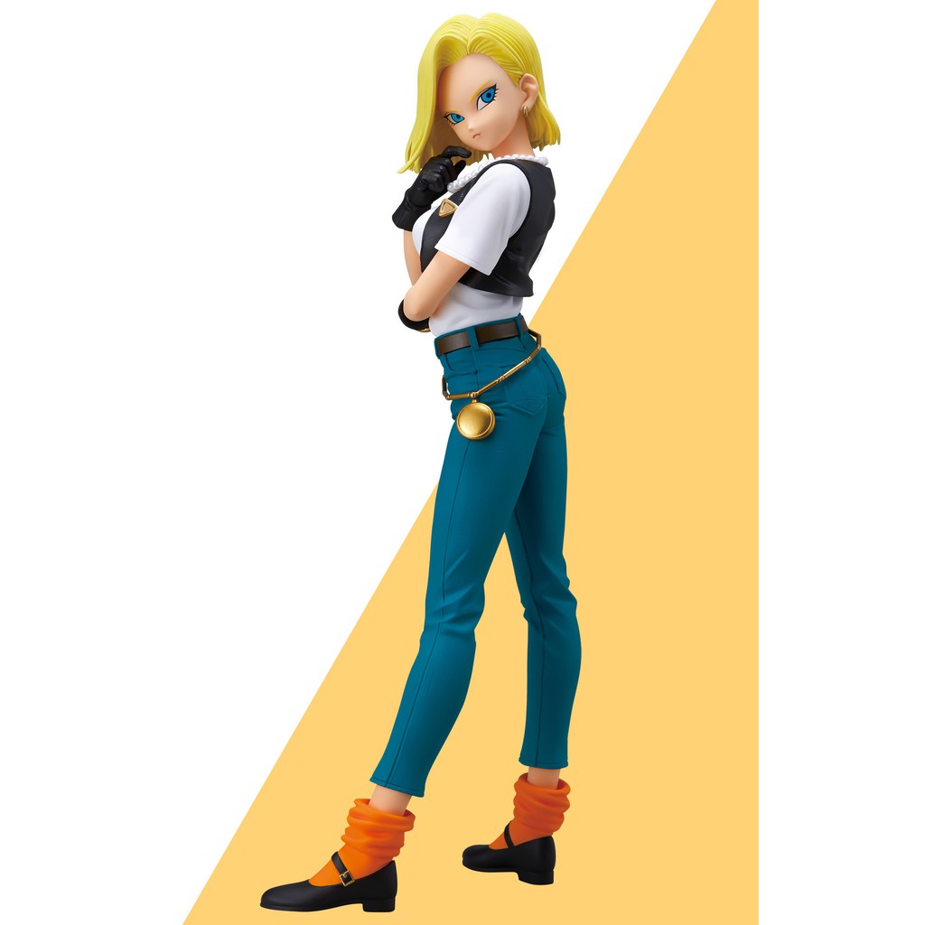 Banpresto Dragon Ball Z Glitter & Glamour Android 18 II - Camicia Blu Versione A, Figura Da Collezione Giapponese - 6