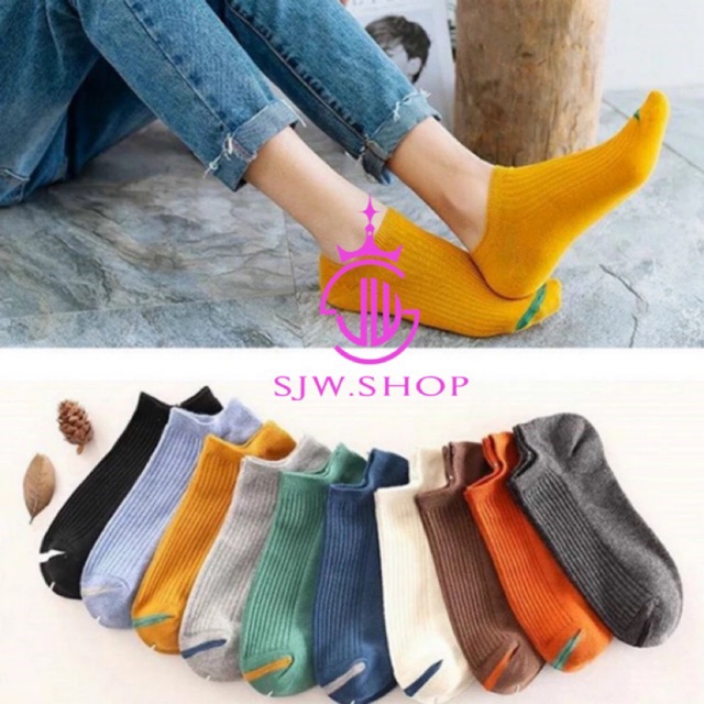 SJW 10pcs/set High Quality Invisible Ankle Socks Breathable Leisure ...