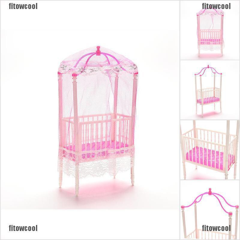 Barbie doll 2024 baby crib