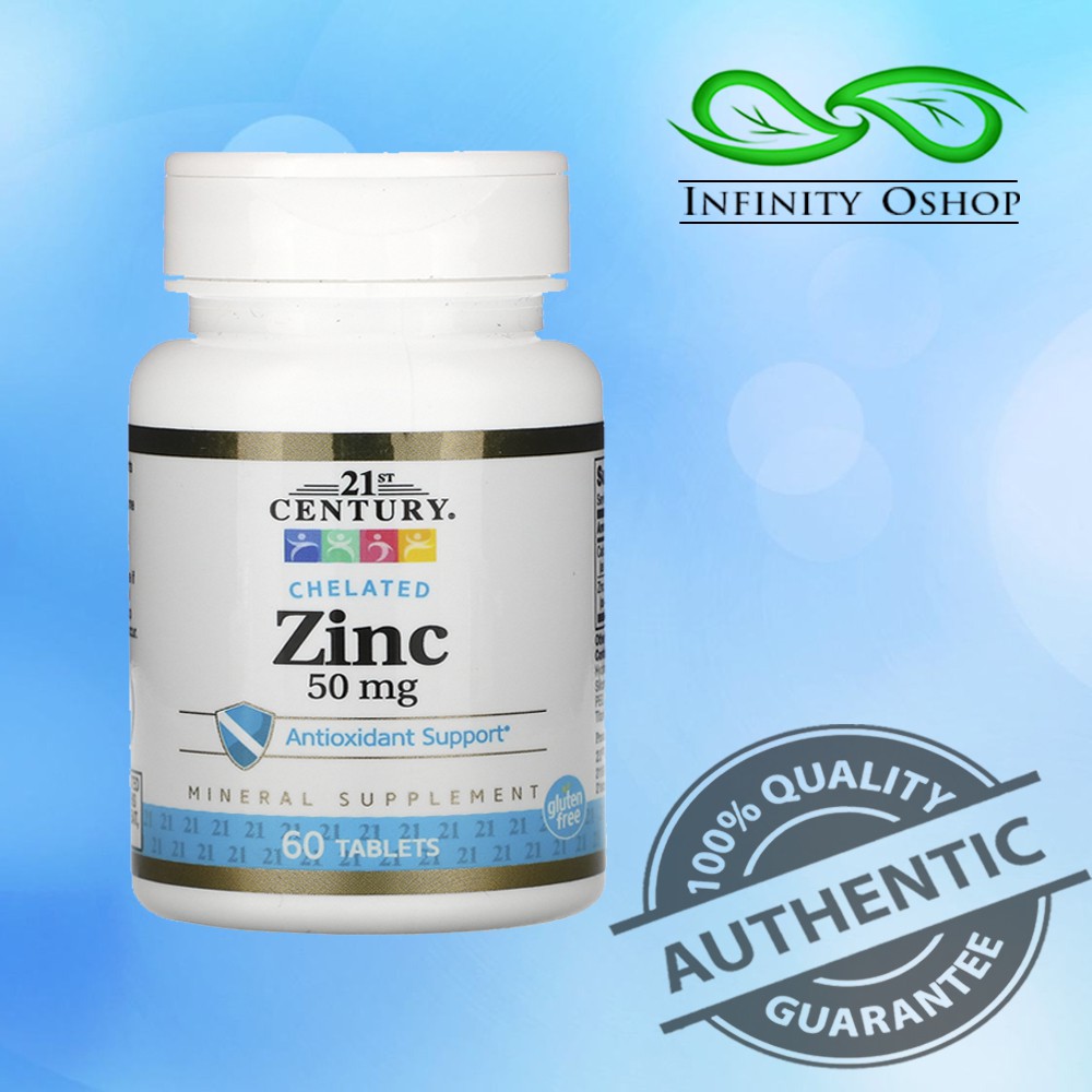ONHAND 21st Century Zinc Chelated 50 mg (60 Tablets) Shopee Philippines