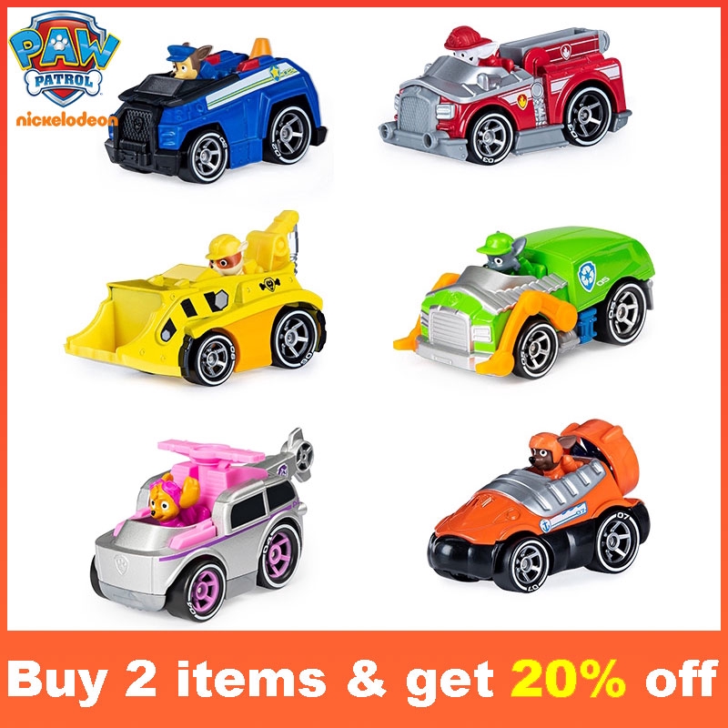 Paw Patrol, True Metal Classic Gift Pack of 6 Collectible Die-Cast  Vehicles, 1:55 Scale