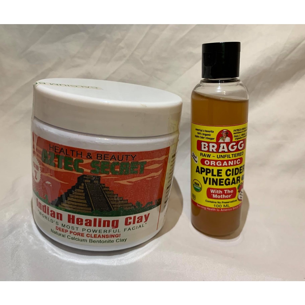 Beauty Bundle 454g Aztec Secret Facial Clay, 100ml Bragg Apple Cider