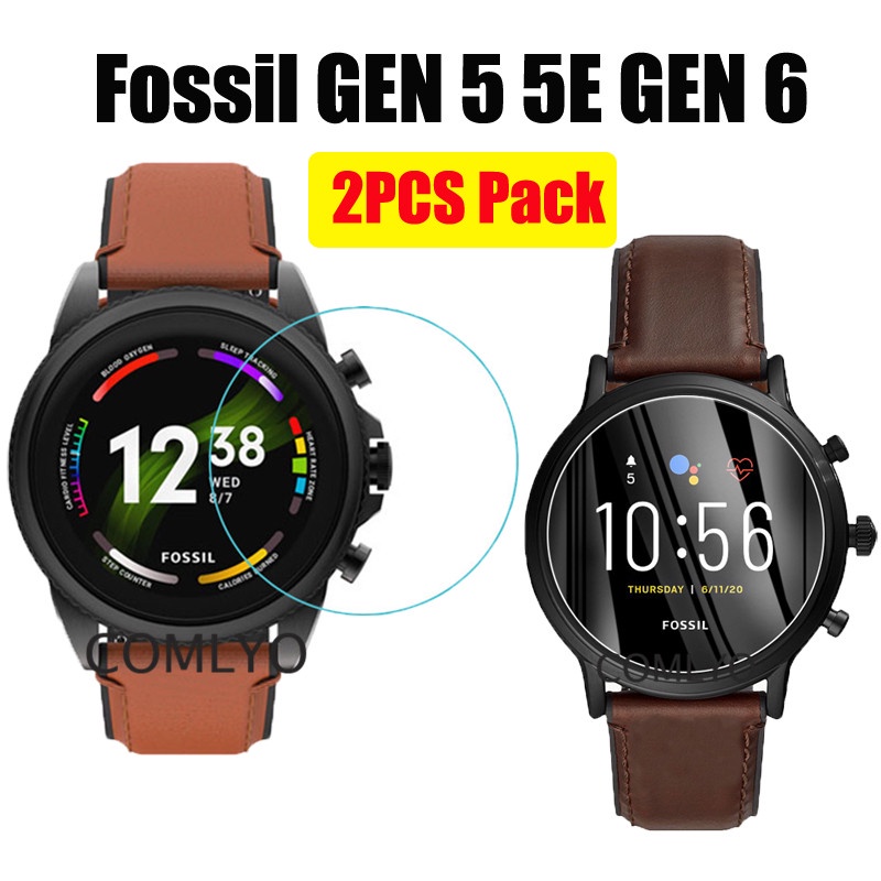 Fossil Gen 6 5 5E 42MM 44MM Tempered Glass Screen Protector Film 9H Premium 2.5D Smartwatch Accessories