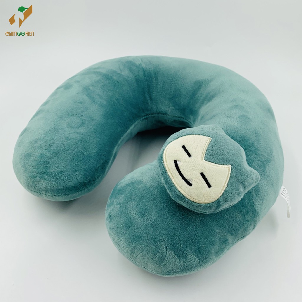 Snorlax U-shaped neck pillow, Kabigon office pillow | Shopee Philippines