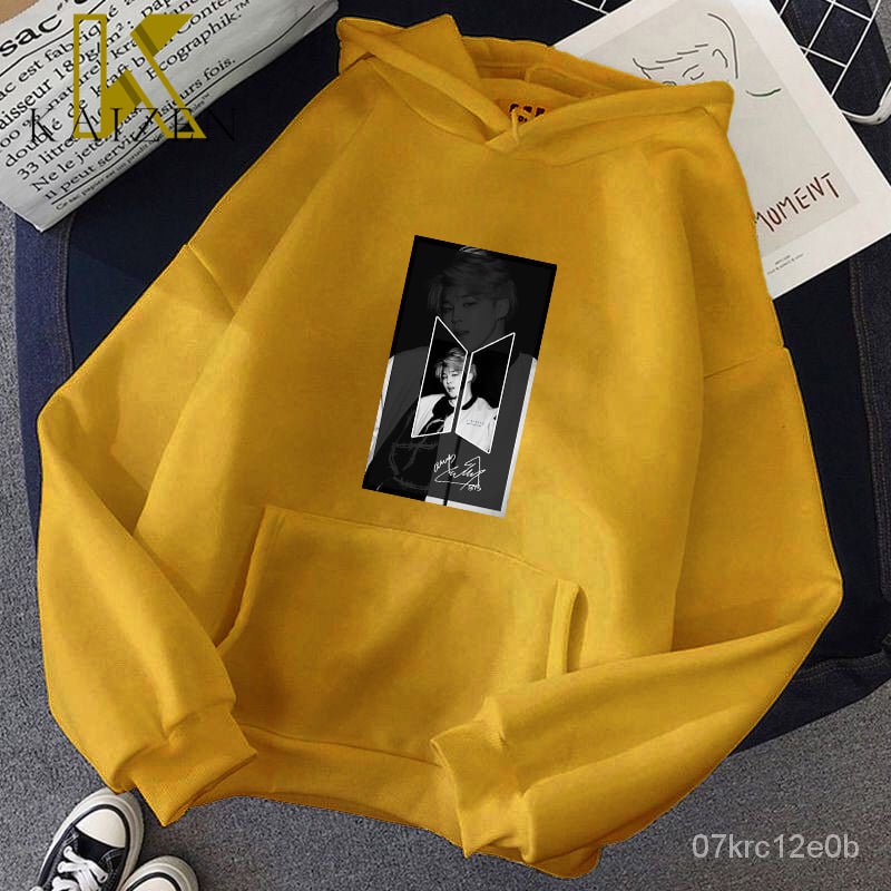 Jimin cheap yellow hoodie