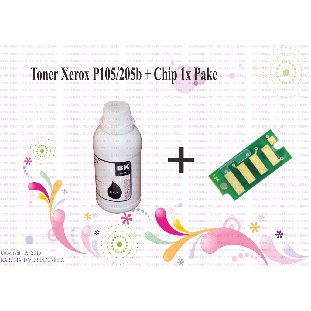 Mono Toner Powder P105 P205b P215 + Chip 1X Refill - 50 gram pack ...