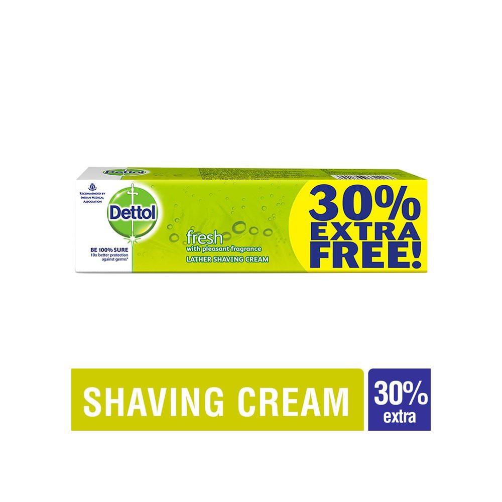 Dettol shaving cream is a rich, creamy formula that softens the beard