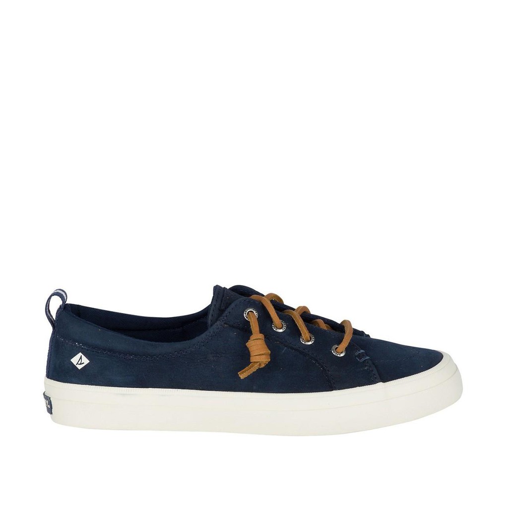 Sperry Women s Crest Vibe Washable Leather Sneakers Navy Shopee Philippines