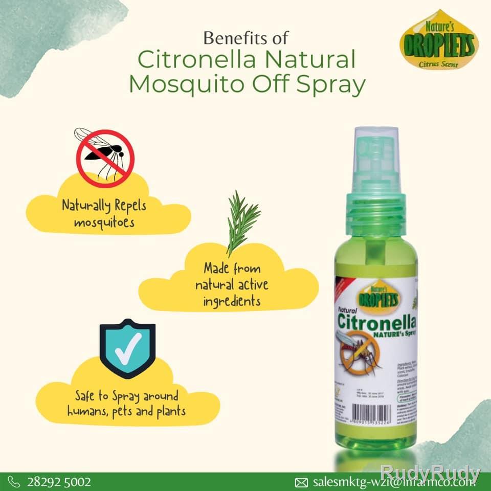 Natures Spray Citronella Liter (FREE Natures Spray Citronella 50ml ...