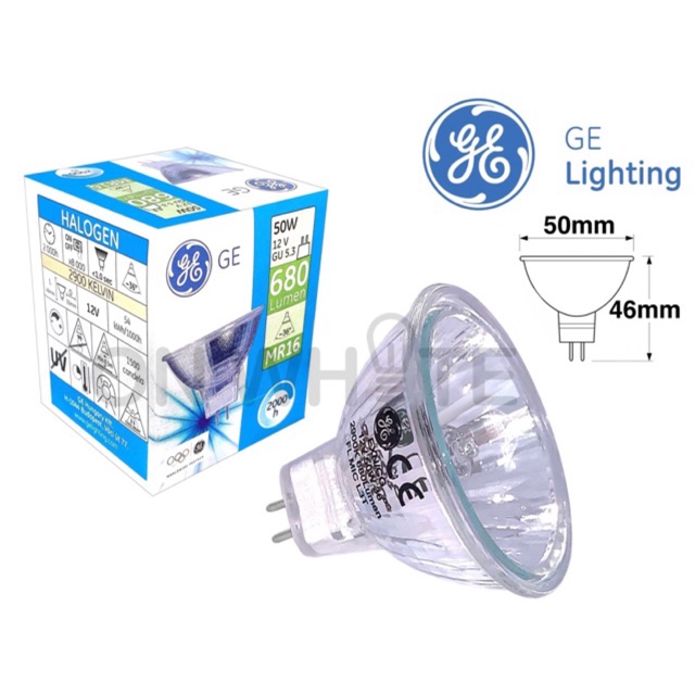 GE Halogen Bulb MR16 GU5.3 12V 50W 36 2Pin / 2 PIN [ PHILIPS TYPE