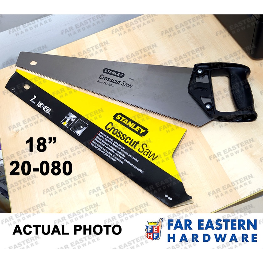STANLEY Crosscut Hand Saw Luctador PVC Wooden Handle 18" 20" STHT