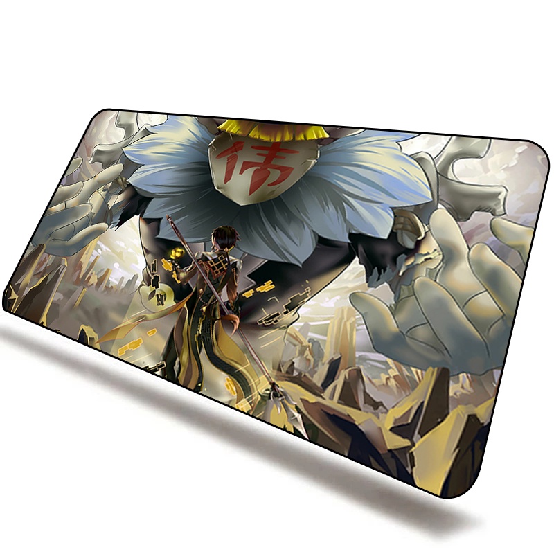Big Keyboard Genshin Impact Xiao Zhongli Rubber Mousepad Anime Cheapest ...