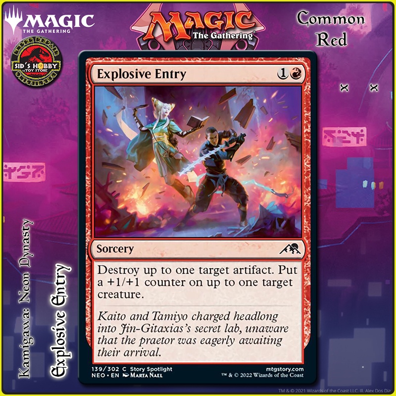 Explosive Entry x x Kamigawa: Neon Dynasty Red Common NEO MTG | Shopee ...