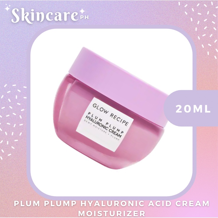 Glow Recipe Plum Plump Hyaluronic Acid Cream Moisturizer Shopee