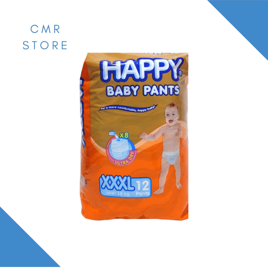 Happy Pants Baby Diaper XXX-Large | Shopee Philippines