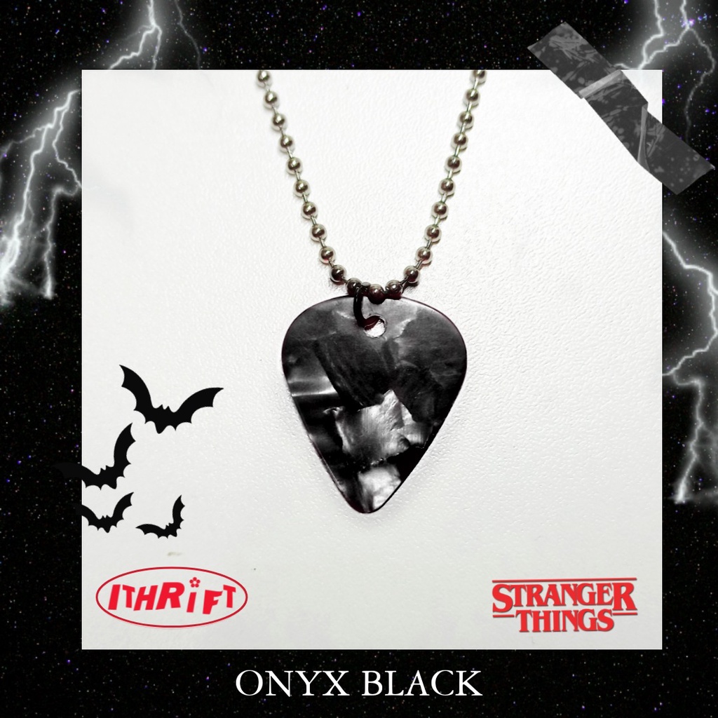 Stranger Things Eddie Munson's Guitar Pick Necklace Shopee Philippines
