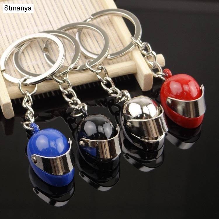 Hot Metal Motorcycle Helmet Keychain Fashion Stereo Motorcycle Safety ...