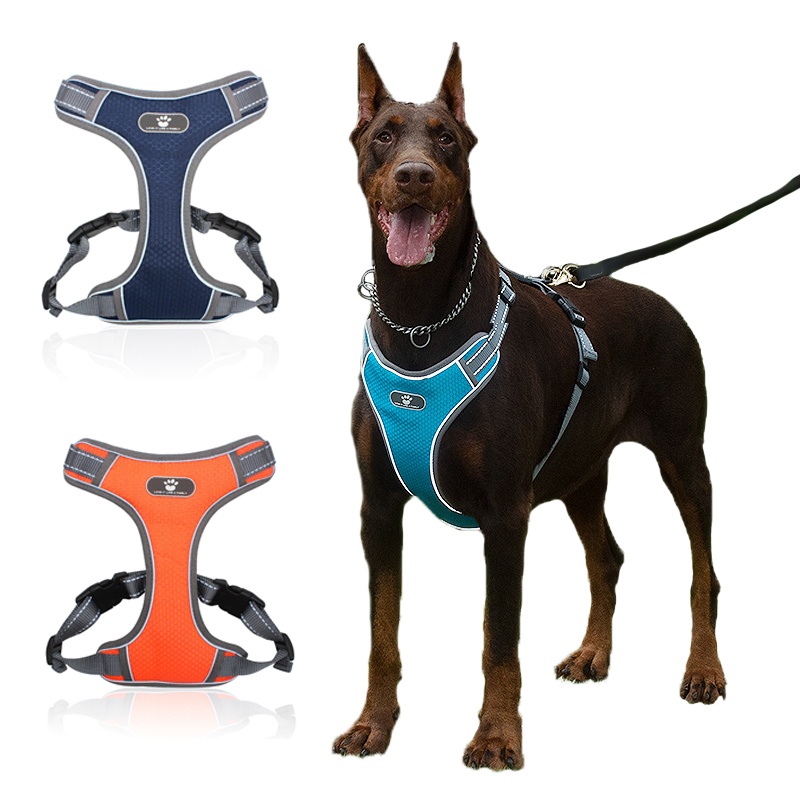 RIZER】Dog Harness Vest Breathable Dog Training Harness Adjustable