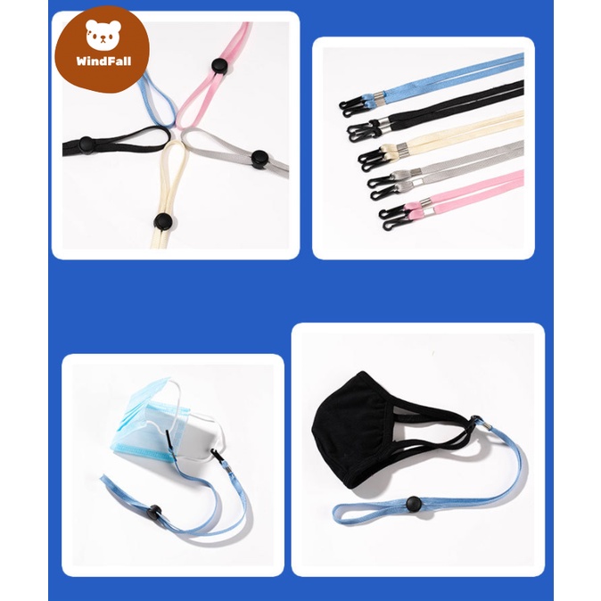 Mask Hanging Rope Face Mask Lanyard Mask Holder Adjustable Traceless