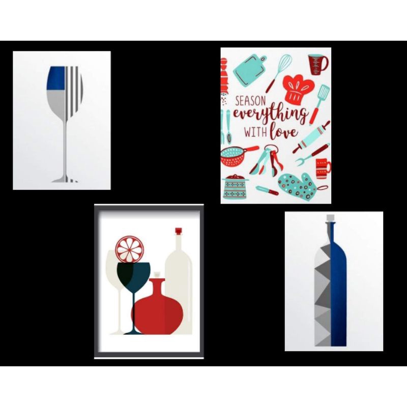 KITCHEN WALL DECOR LAMINATED A4 SIZE | Shopee Philippines