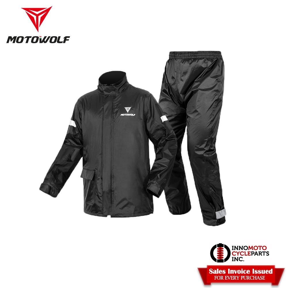 Motowolf V1 Rain Coat Pants Reflective Waterproof MDL0401