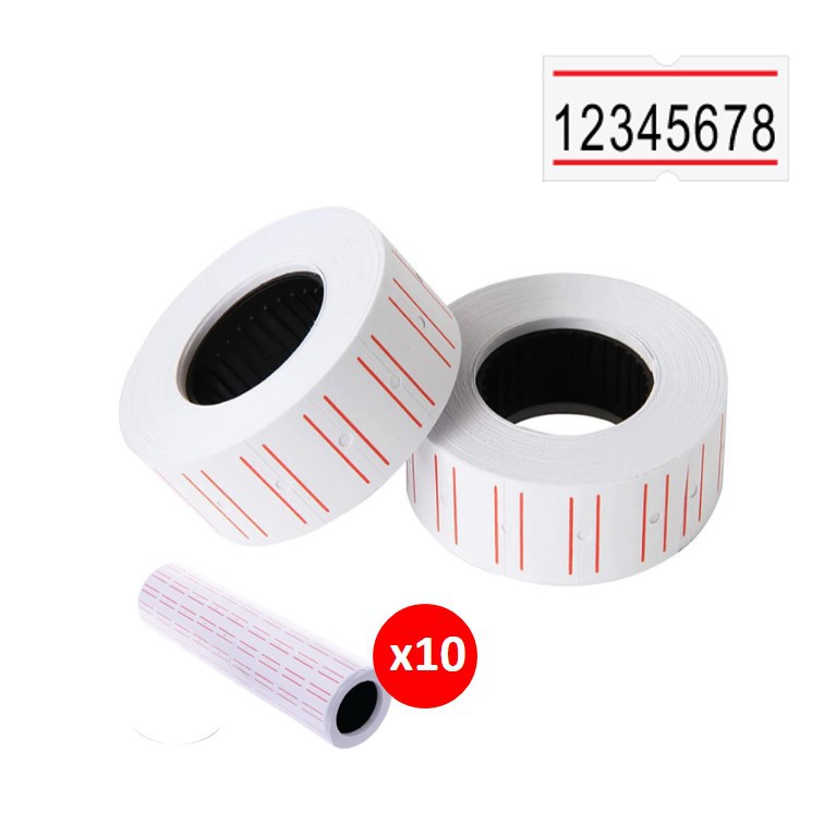 Label Hitting Sticker Red Edge (Pack Of 10 Rolls)!! Paper | Shopee ...