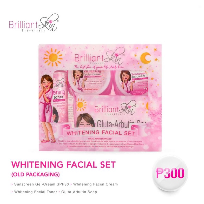 COD Brilliant Skin Whitening Set Authentic On Hand Shopee