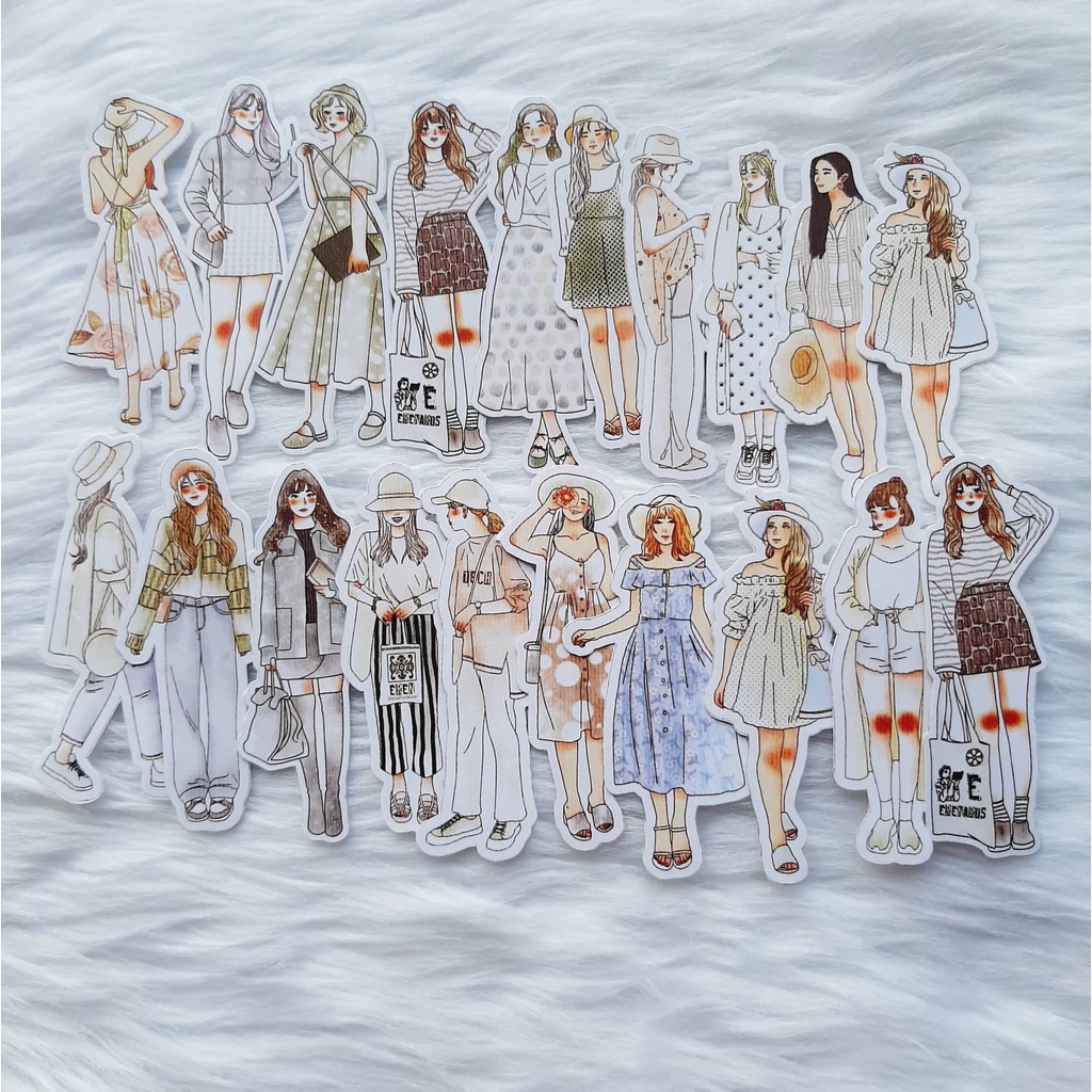 10 pcs Girl Stickers per pack (8 themes) | Shopee Philippines