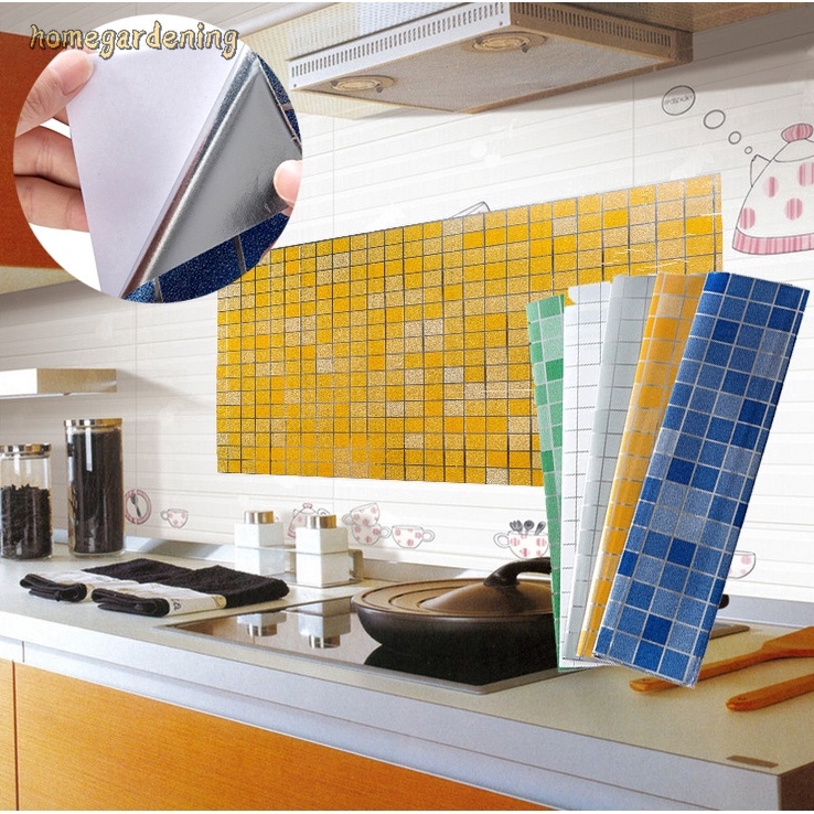 45*70cm Kitchen Wall Paper Sticker Self-adhesive Anti-oil Waterproof ...