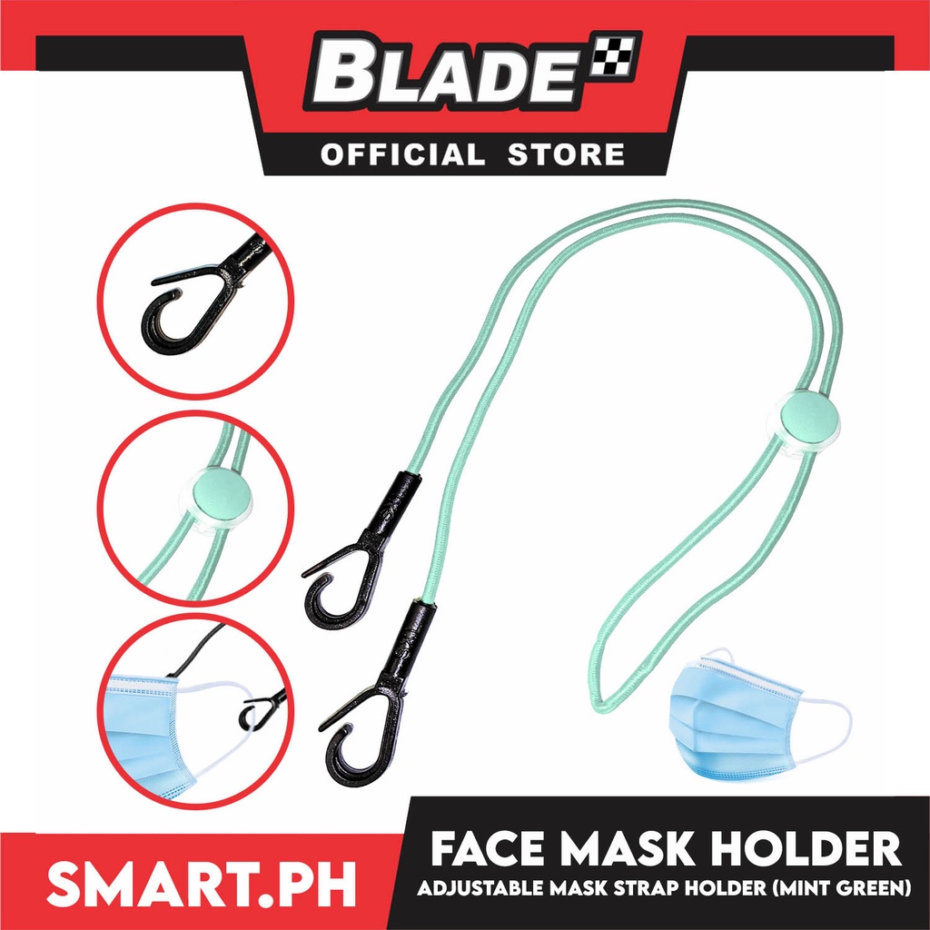 Face Mask Lanyard With Clip, Adjustable Strap Holder FMH9 (Green ...