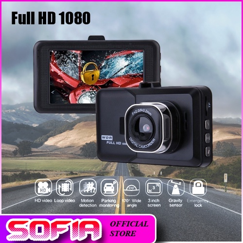 Sofia Vehicle BlackBox DVR 1080 Full HD Tachograph Shopee Philippines
