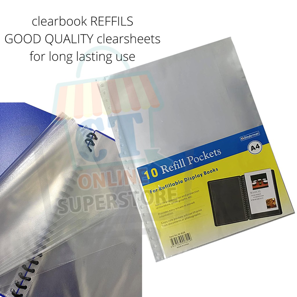 Clearbook Refills Clearsheets 10's Clearbook Display Refills | Shopee ...
