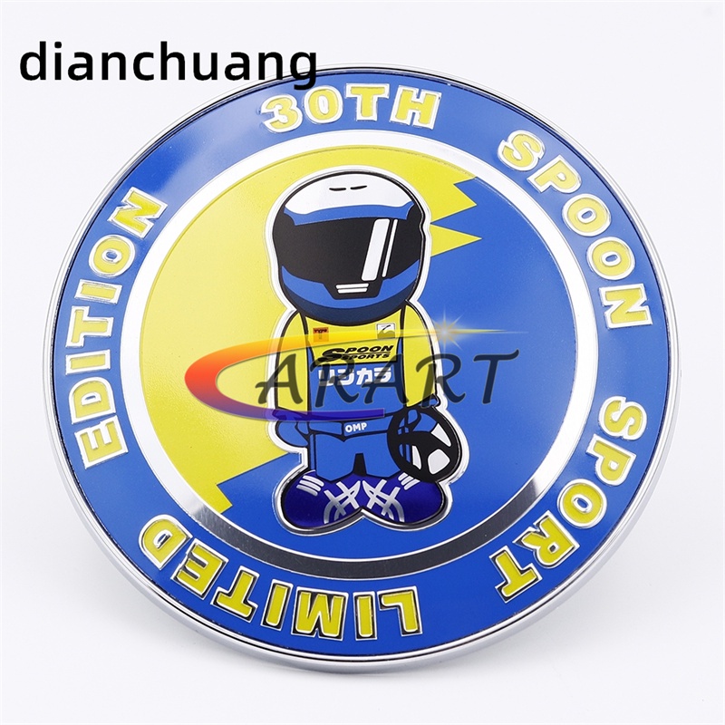 SPOON 9Cm Aluminum+Plastic JDM Accessories Parts Japan Car Front Grille