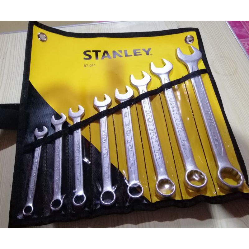 Original Stanley Combination Wrench Set 8pcs (8mm to 22mm) Shopee