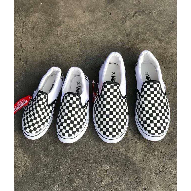 VANSss Slip On Checkered Canvas Fashion Design For Men and Women VS 2 Shopee Philippines