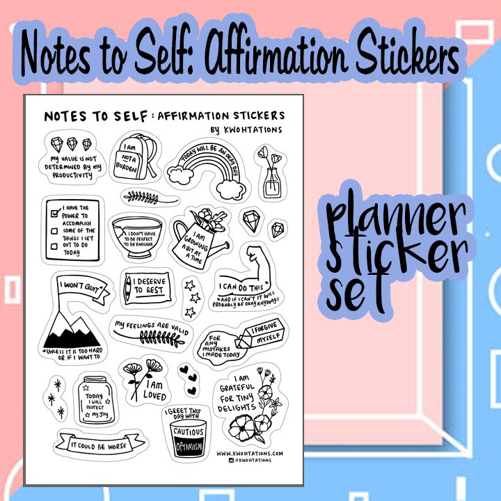 Affirmation Sticker Sheet