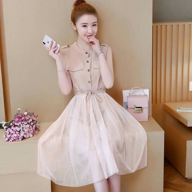 Korean casual outlet dress for ladies