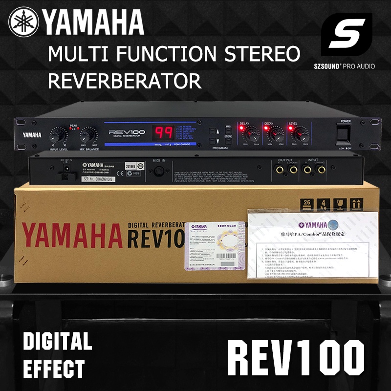 YAMAHA REV100 Vocal effect Audio effector Digital Reverb Effect With 99 professionalquality pre