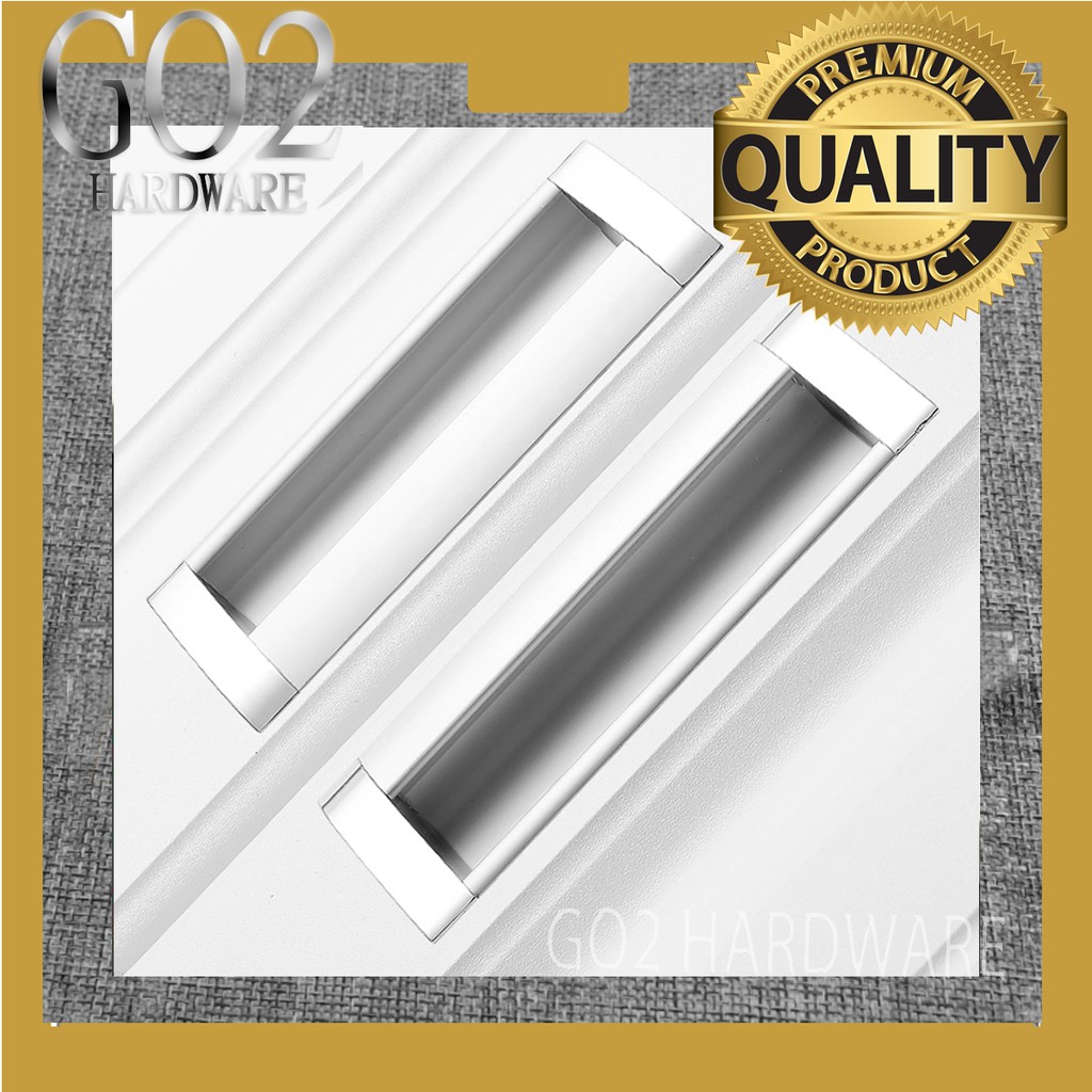 Hidden Handle Aluminum Pulls Drawer Knobs Door Furniture Shopee Philippines