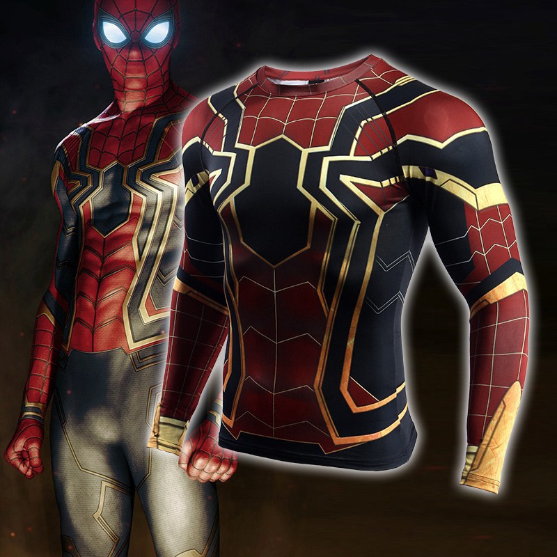 Avengers Infinity War Spiderman 3D Long Sleeve T Shirts