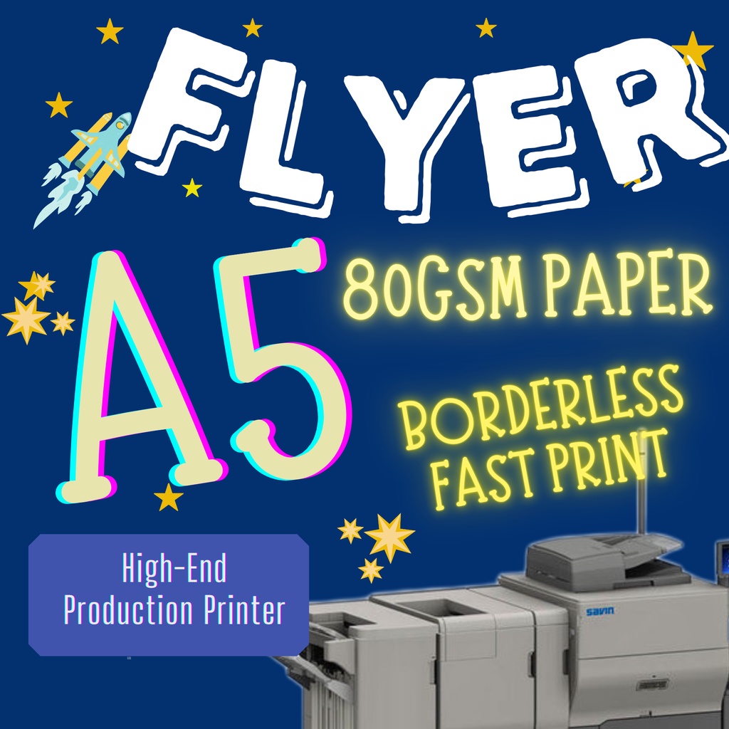 A5 Flyer Printing, brochure, leftlet, Colour Print (80gsm simili paper ...