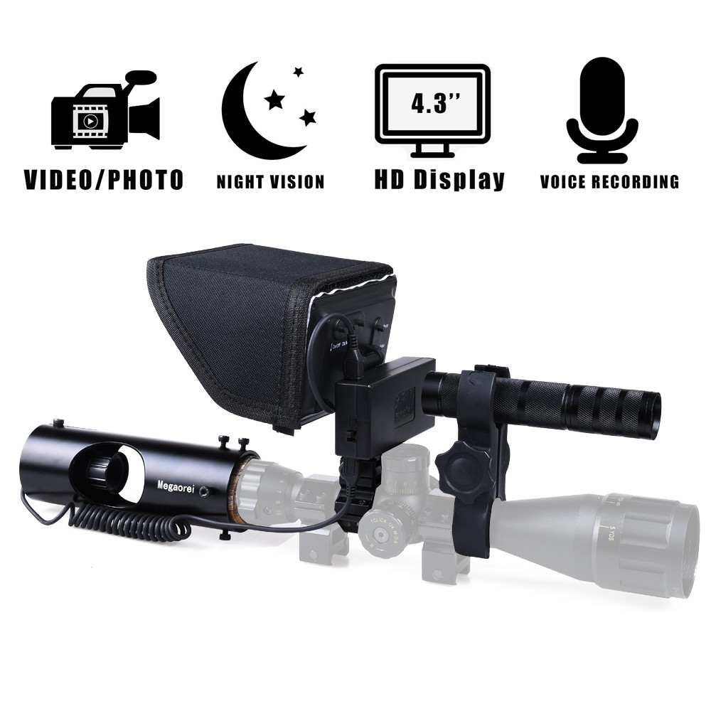 Infrared Night Vision Scope Video Camera Laser IR Riflescope Hunting