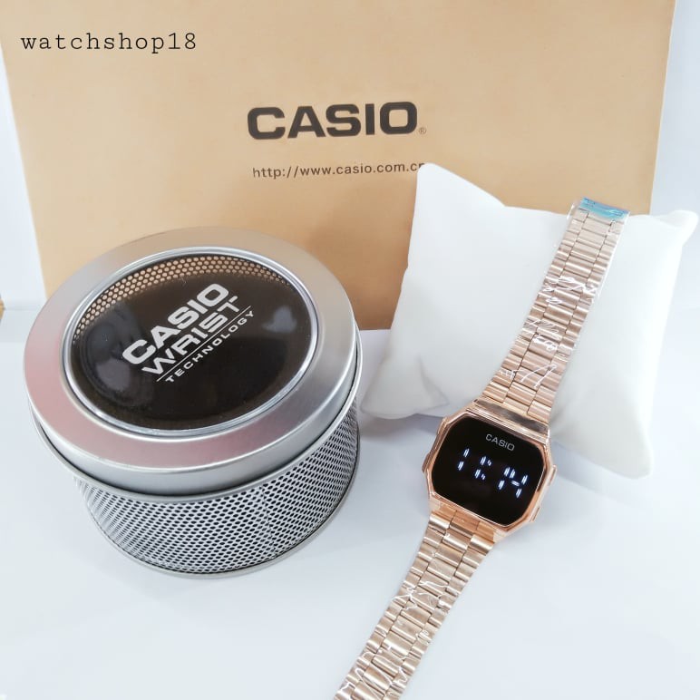 Rose gold discount casio touch watch