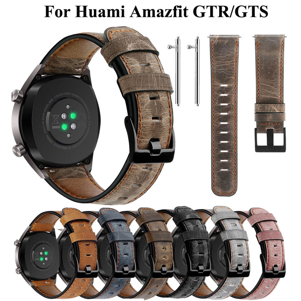 High Quality Genuine Leather Quick Release Watch Strap 20mm 22mm band For Huami Amazfit GTR 3 Pro 2 GTR 3 Amazfit GTS 3 Shopee Philippines