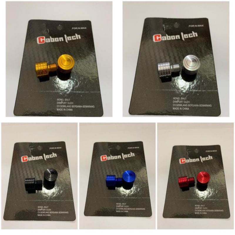 Yamaha Rearview Mirror Hole Cap Nut MODEL BLACK DIAMOND MIO SOUL NMAX ...