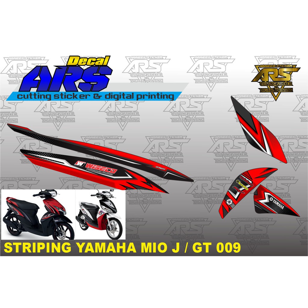 Mio GT SEMI FULL BODY VARIATION STRIPING STICKERS | Shopee Philippines