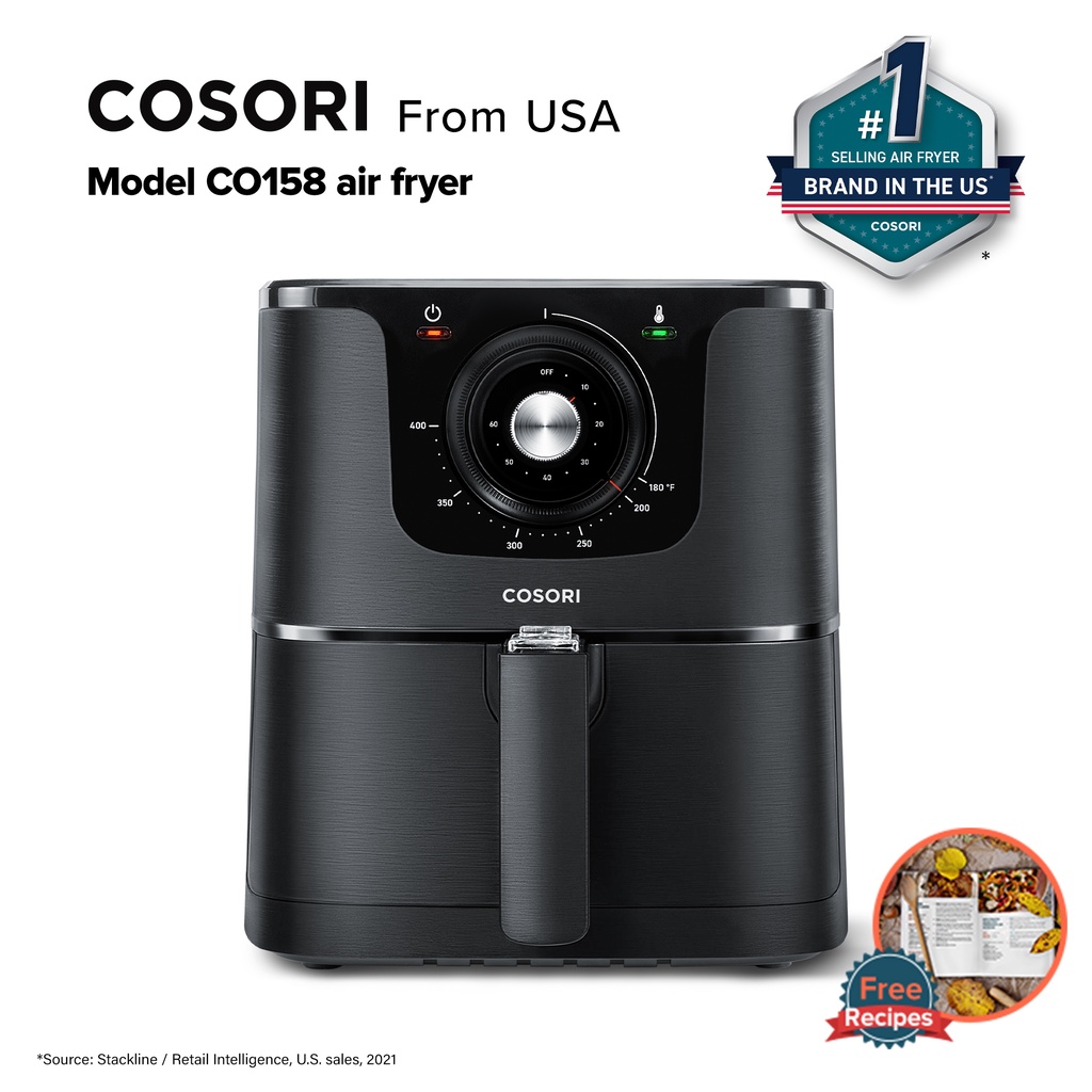 Cosori 5.5L (5.8 Quart) Original Air Fryer CO158AF (Black) Shopee
