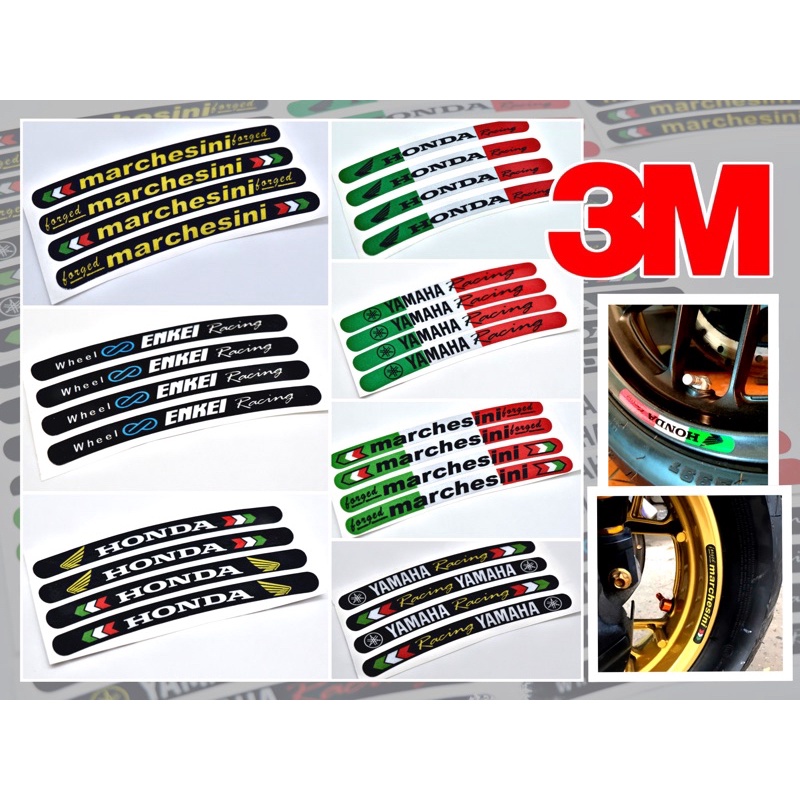3M Reflective Rim Sticker (NEw!!) Car Decoration Wheel | Shopee Philippines